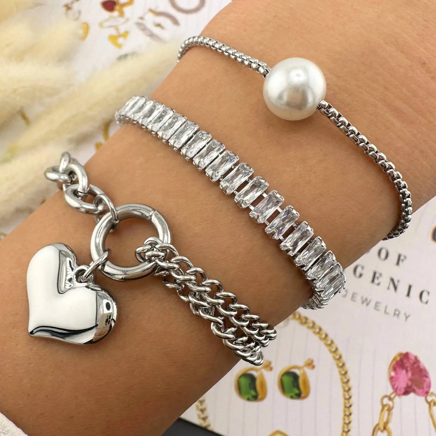 Pearl Grace - Stainless Steel Bracelet My Store