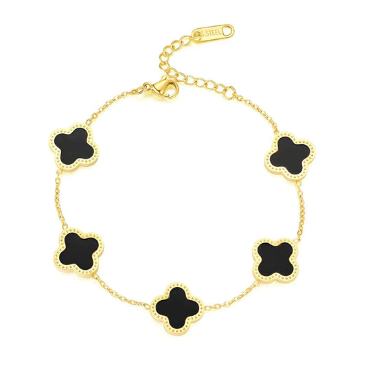 Clover Charm - 18k Gold Plated Bracelet My Store