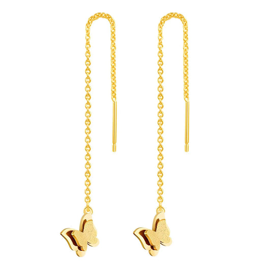 Butterfly Chain - 18k Gold plated Earrings My Store