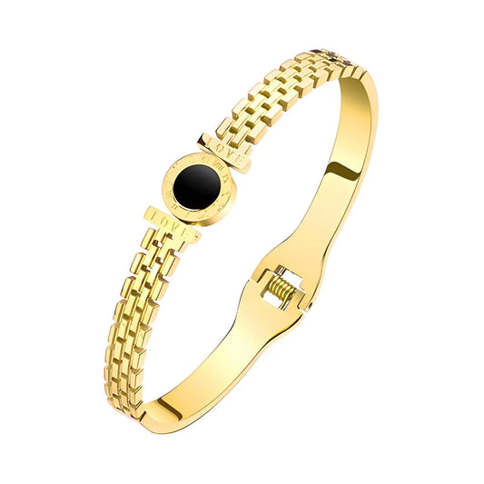 Elegant Round - 18k Gold plated Bangle My Store