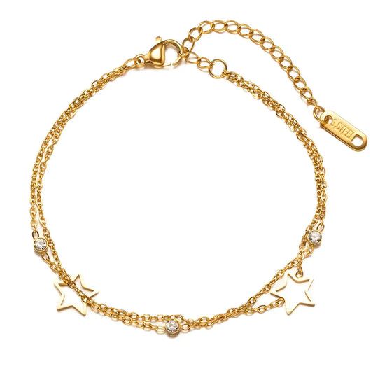 Celestial Sparkle - 18k Gold Plated Bracelet My Store